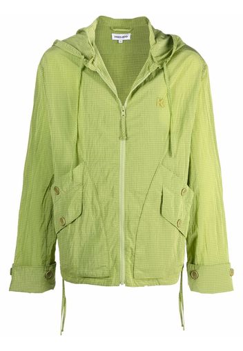 Kenzo hooded zip-up lightweight jacket - Verde