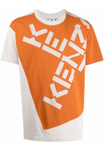 Kenzo logo-print T-shirt - Arancione