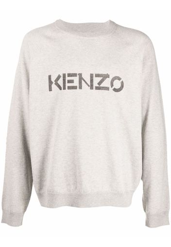 Kenzo logo crew-neck jumper - 93 GREY