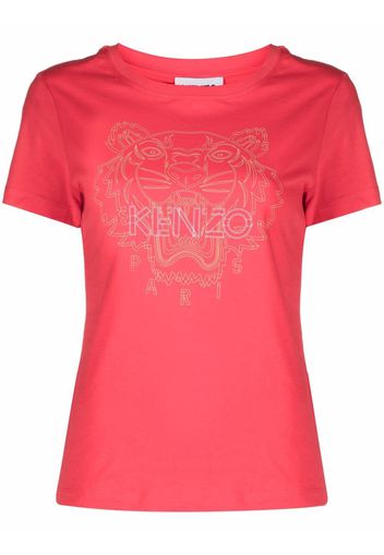 Kenzo embroidered logo T-shirt - Rosso