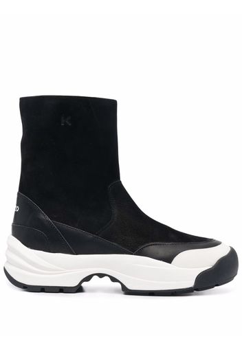 Kenzo panelled chunky boots - Nero