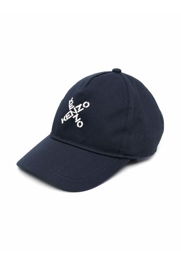 Kenzo Kids Cappello da baseball con stampa - Blu