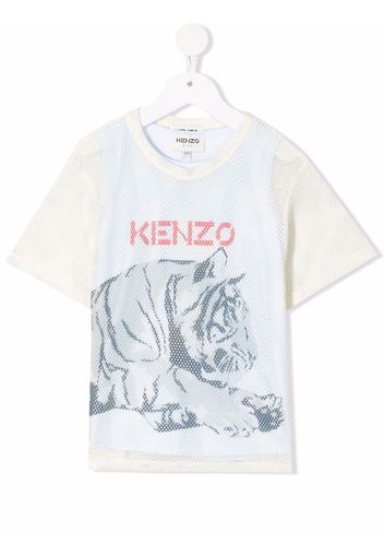 Kenzo Kids T-shirt con stampa - Toni neutri