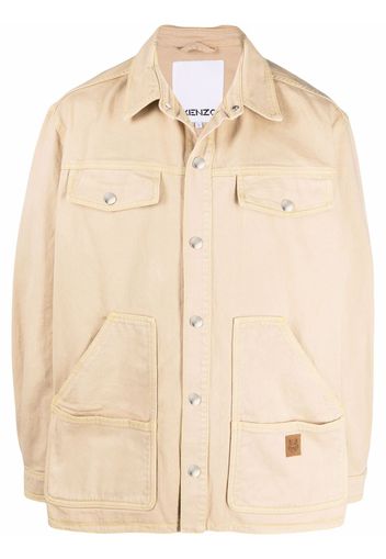 Kenzo cotton shirt jacket - Toni neutri