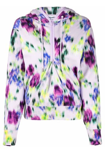 Kenzo tie dye-print pullover hoodie - Viola