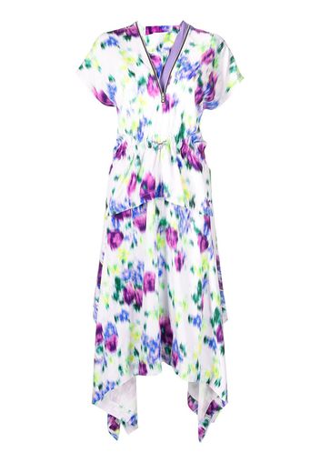 Kenzo floral-print midi dress - Multicolore