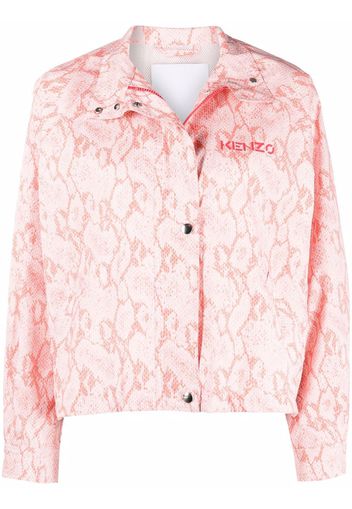 Kenzo snakeskin-print jacket - Rosso