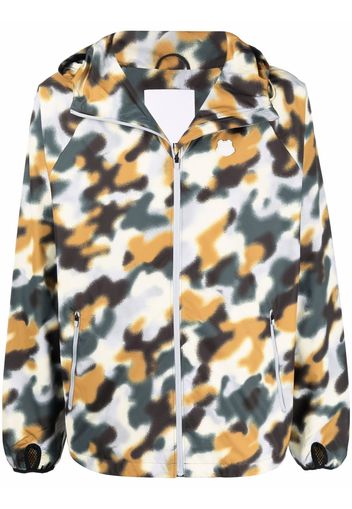 Kenzo blurred camouflage lightweight jacket - Nero