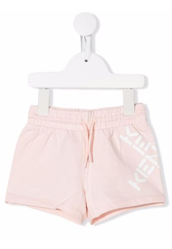 Kenzo Kids logo-print shorts - Rosa