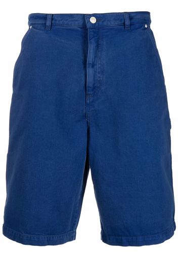 Kenzo logo-patch denim bermuda shorts - Blu