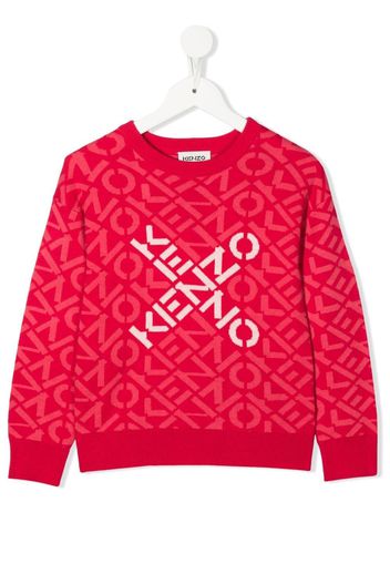 Kenzo Kids Maglione con logo - Rosa