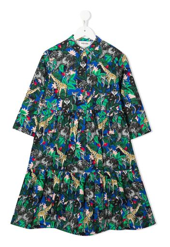 Kenzo Kids Abito con stampa - Blu