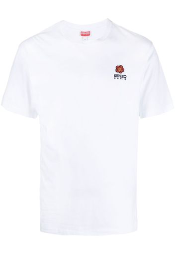 Kenzo logo-embroidered T-shirt - Bianco