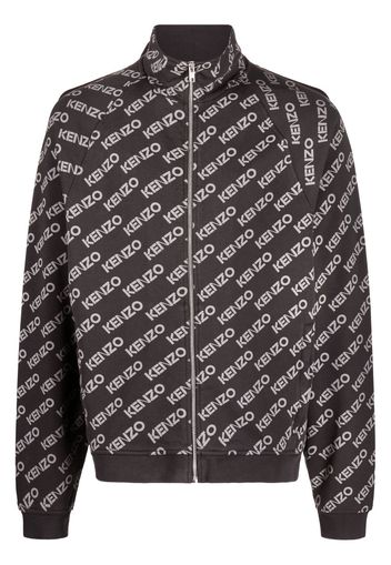 Kenzo logo-print jacket - Grigio