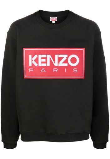 Kenzo Felpa girocollo con ricamo - Nero