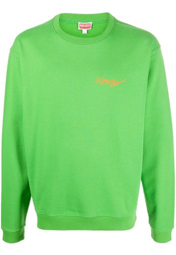 Kenzo logo-print sweatshirt - Verde