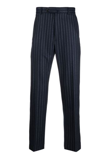 Kenzo tapered pinstripe-print trousers - Blu