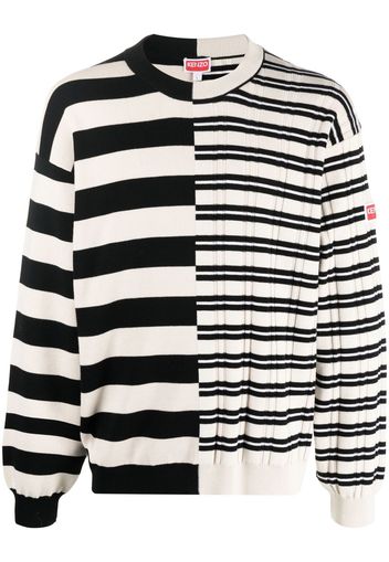 Kenzo mixed-stripe pattern jumper - Nero