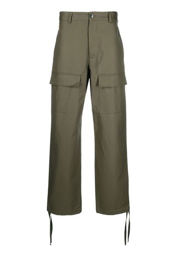 Kenzo straight-leg cargo trousers - Verde