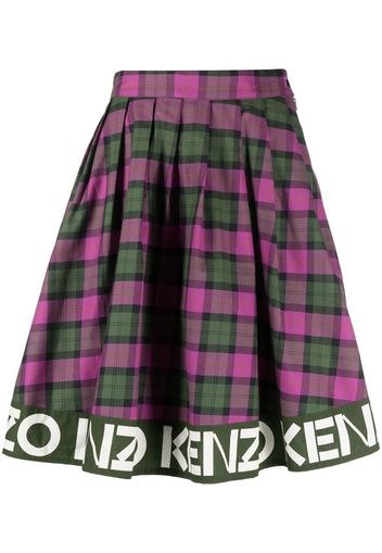 Kenzo logo-print hem skirt - Viola