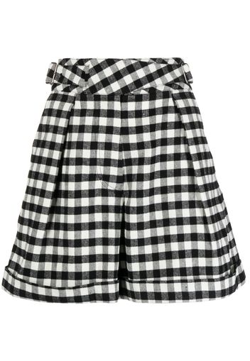 Kenzo Shorts a quadretti - Nero