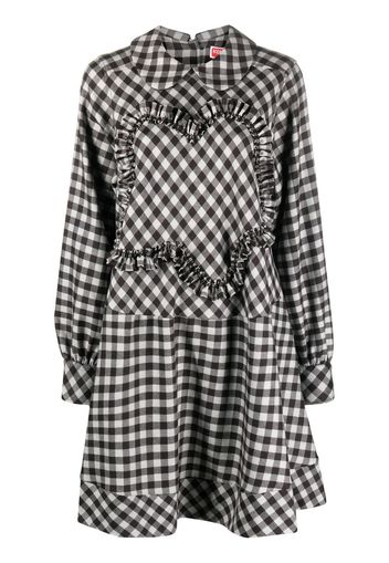 Kenzo gingham-check midi dress - Nero