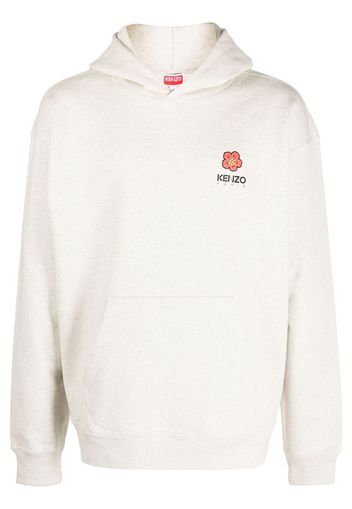 Kenzo Boke Flower stretch-cotton hoodie - Grigio