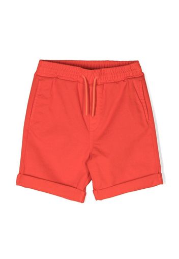 Kenzo Kids embroidered-logo shorts - Rosso