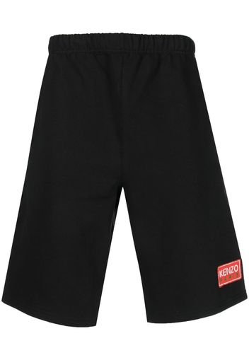 Kenzo logo-patch detail shorts - Nero