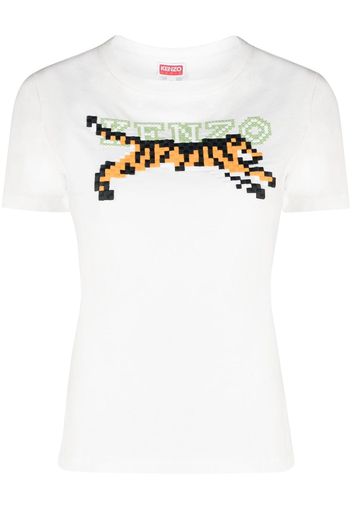 Kenzo embroidered-design T-shirt - Bianco