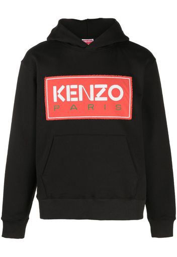 Kenzo pre-owned SS23 logo-patch hoodie - Nero