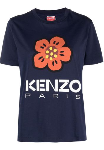 Kenzo T-shirt con stampa Boke Flower - Blu