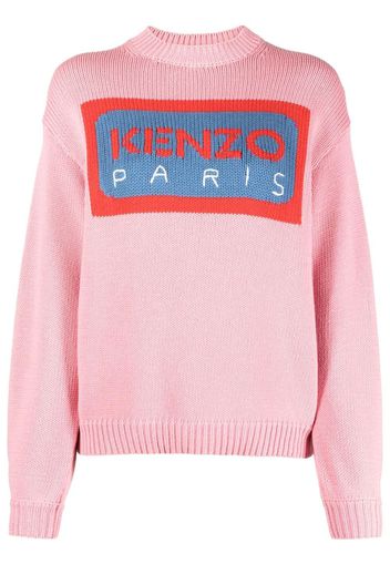 Kenzo intarsia-knit logo jumper - Rosa