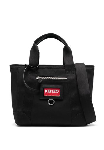 Kenzo logo-tag tote bag - Nero
