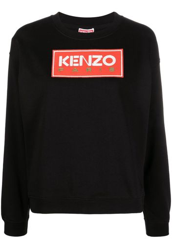 Kenzo logo patch crew-neck sweatshirt - Nero