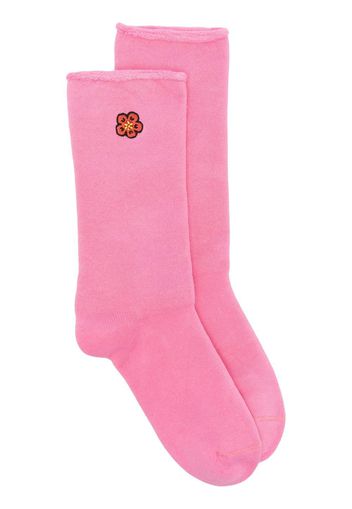 Kenzo Boke Flower embroidered socks - Rosa