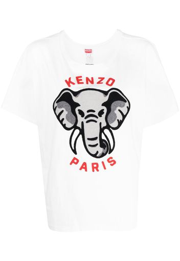 Kenzo logo-print short-sleeve T-shirt - Bianco