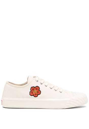 Kenzo embroidered-motif low-top sneakers - Bianco