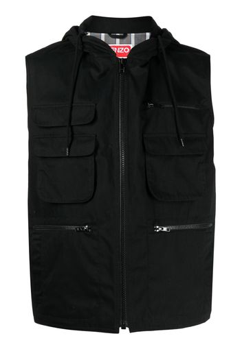 Kenzo Varsity technical gilet - Nero