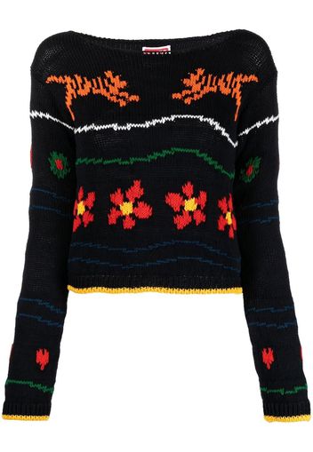 Kenzo intarsia-knit design jumper - Nero