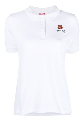 Kenzo embroidered-logo polo shirt - Bianco