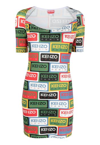 Kenzo Abito corto con stampa - Verde