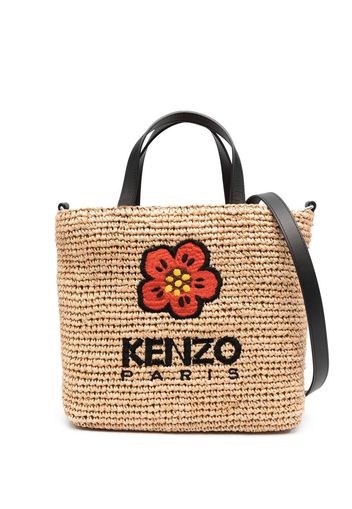 Kenzo Boke Flower straw tote bag - Toni neutri