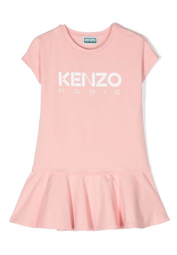 Kenzo Kids ruffled A-line dress - Rosa