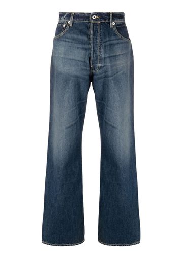 Kenzo mid-rise straight-leg jeans - Blu