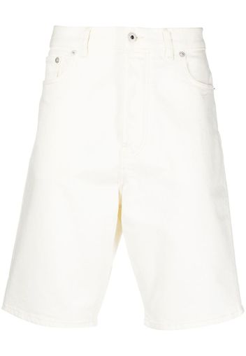 Kenzo straight-leg denim shorts - Bianco