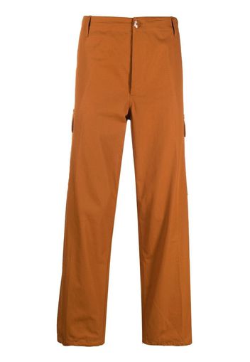 Kenzo straight-leg cargo trousers - Marrone