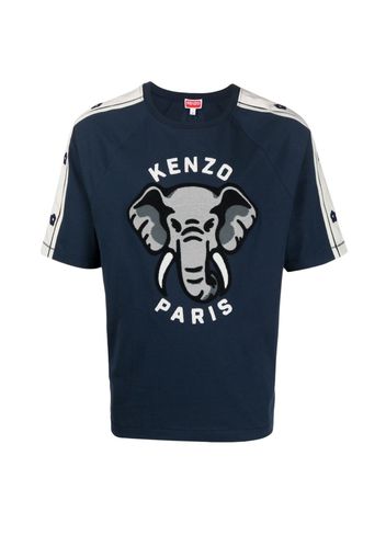 Kenzo Elephant motif T-shirt - Blu