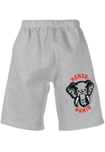 Kenzo Varsity logo shorts - Grigio