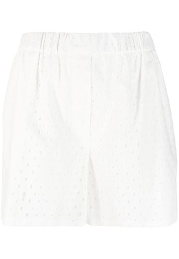 Kenzo broderie anglaise cotton shorts - Bianco